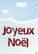 Joyeux Noël sous une douce neige scintillante